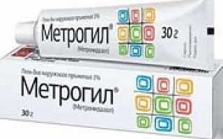 Метрогил гель: действие, показания и способы применения