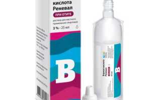 Борная кислота при отите