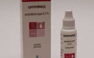 Капли ципромед инструкция по применению