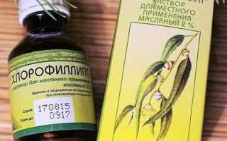Хлорофиллипт для детей и взрослых в нос и для горла