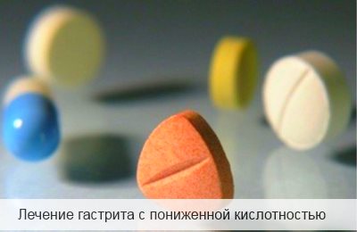 лечение гастрита с пониженной кислотностью препараты
