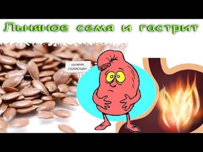 при гастрите семена льна