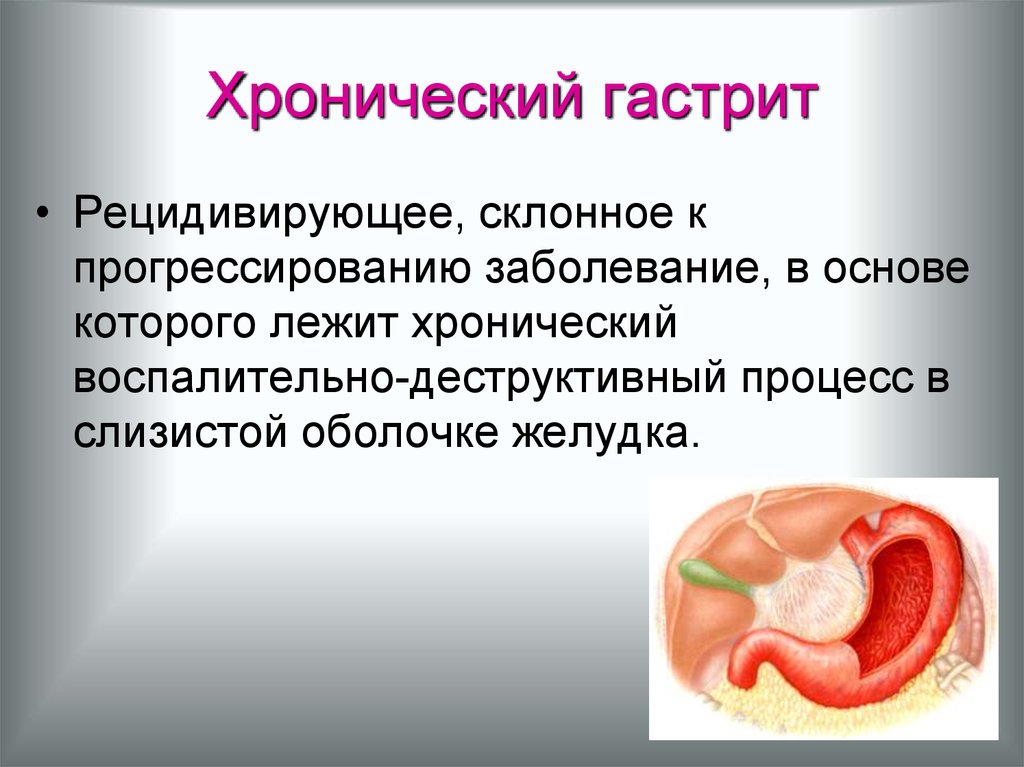 хронический гастрит симптомы и лечение у взрослых 