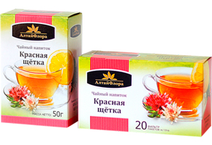 Трава красная щетка