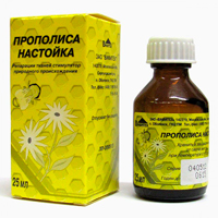 Баночка с настойкой прополиса