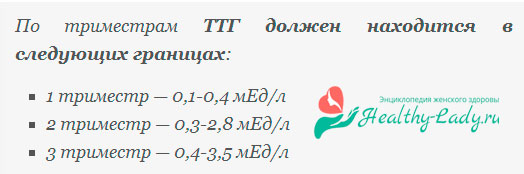 Уровень ттг при беременности по триместрам