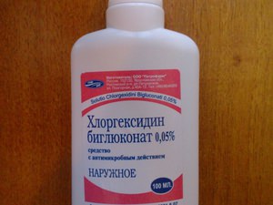 Действие препарата хлоргексидина