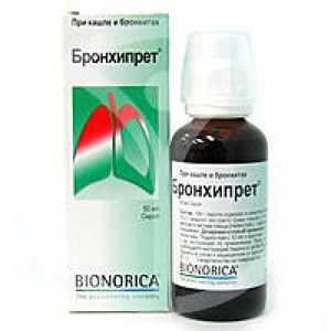 Применение капель Бронхипрет
