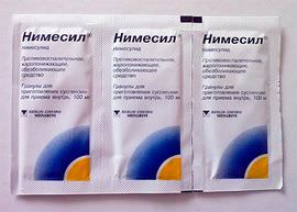 Нимесил при простуде и гриппе как принимать, инструкция